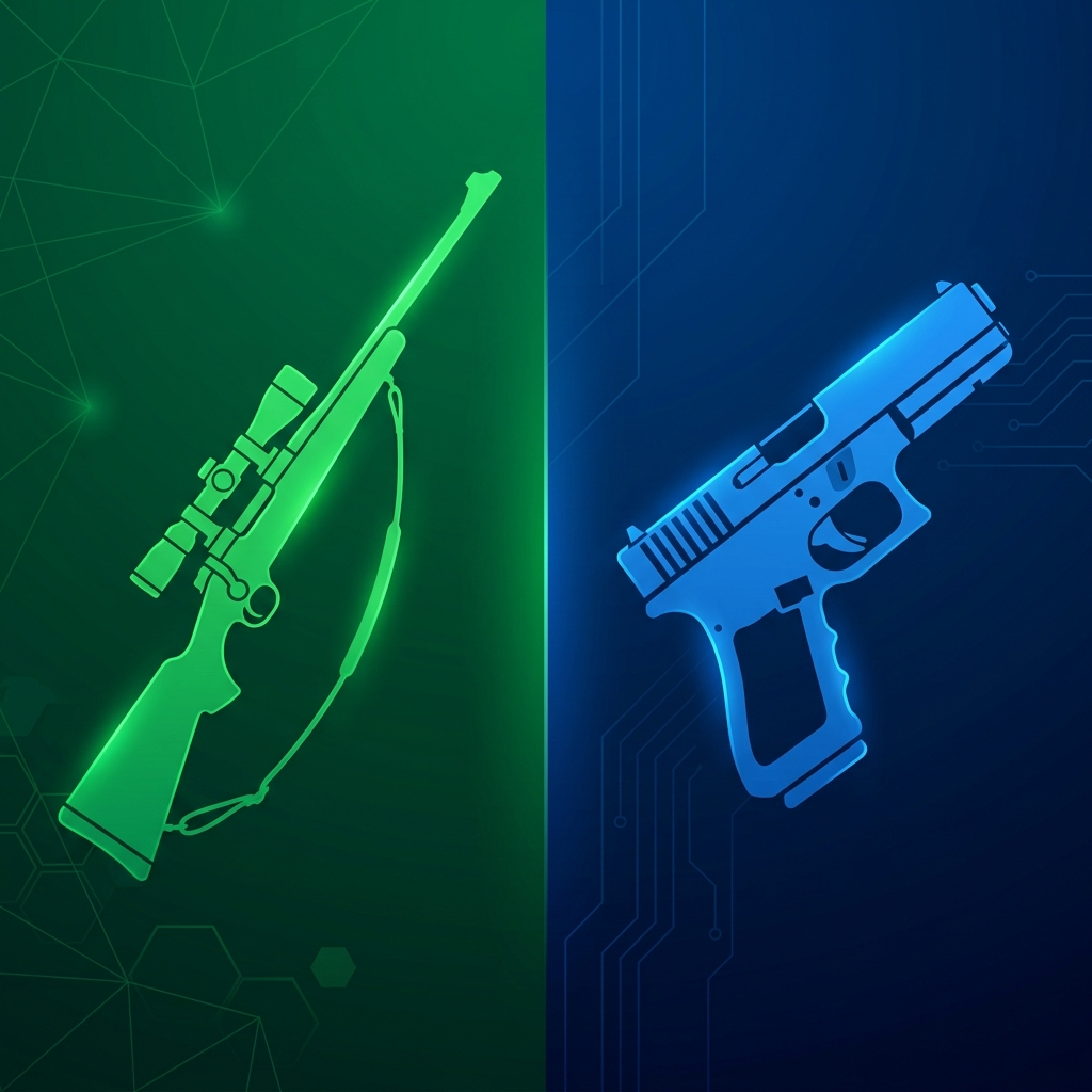 Comparison graphic showing restricted and non-restricted models