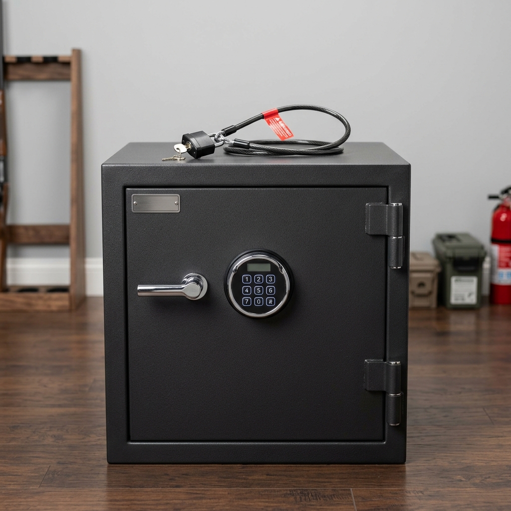 Restricted Firearm Storage Safe Graphic